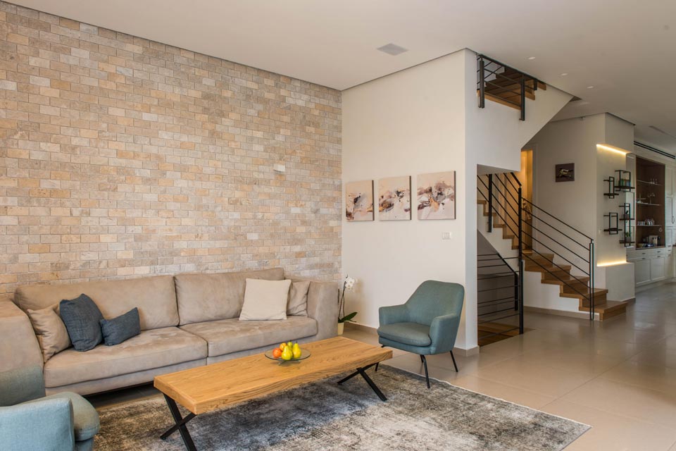 סלון כפרי מודרני